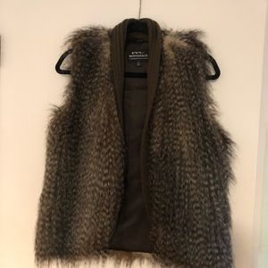 Faux fur vest